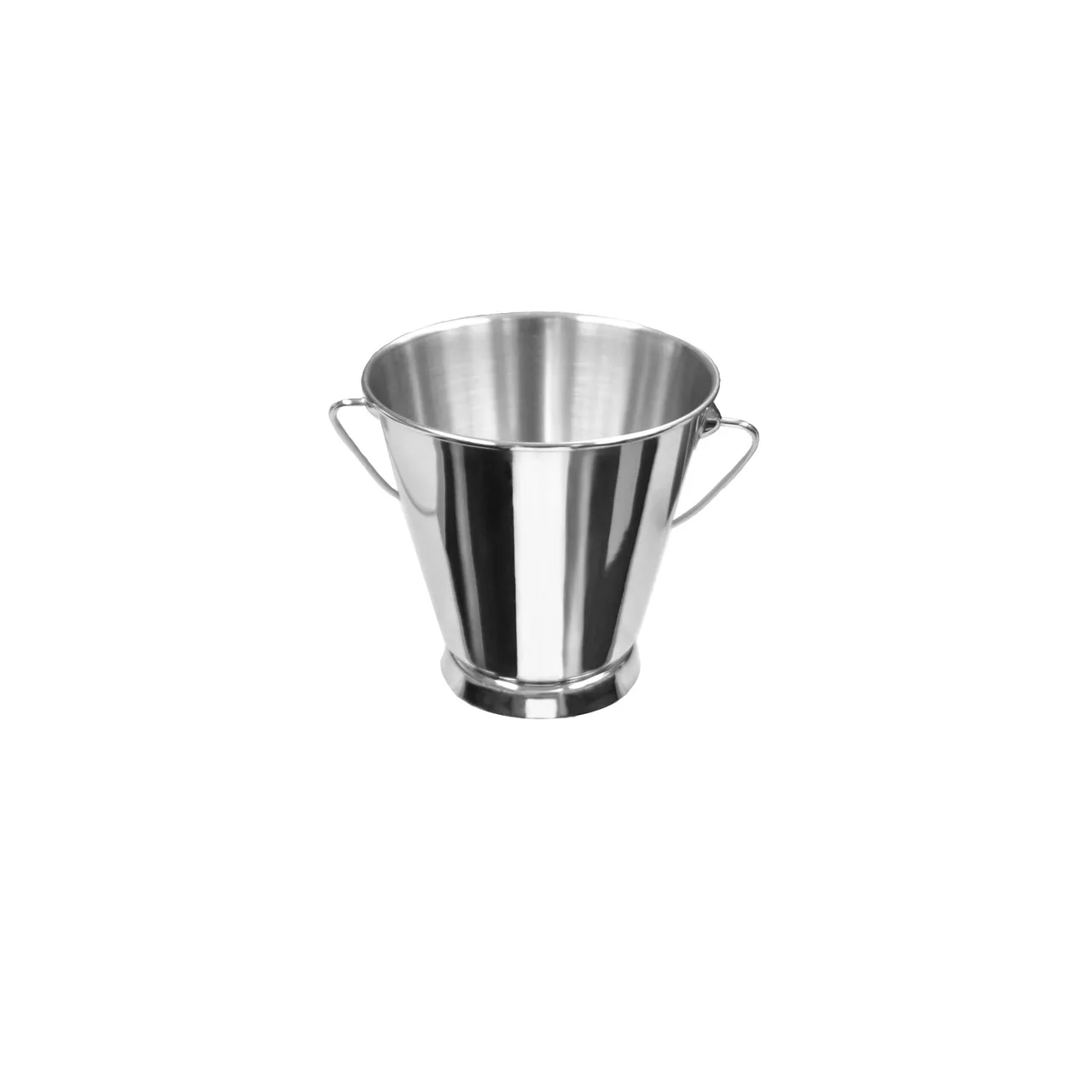 CAC China SMPL-5S - Mini Stainless Steel Serving Pail, 5" Dia x 5" H, Smooth Finish, Handle Included