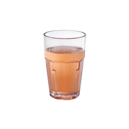 GET 9911-CL Bahama™ Tumbler, 10 Oz Clear Textured SAN, 3-1/8" x 4-3/4" H, BPA‑Free, NSF - 1 Dozen