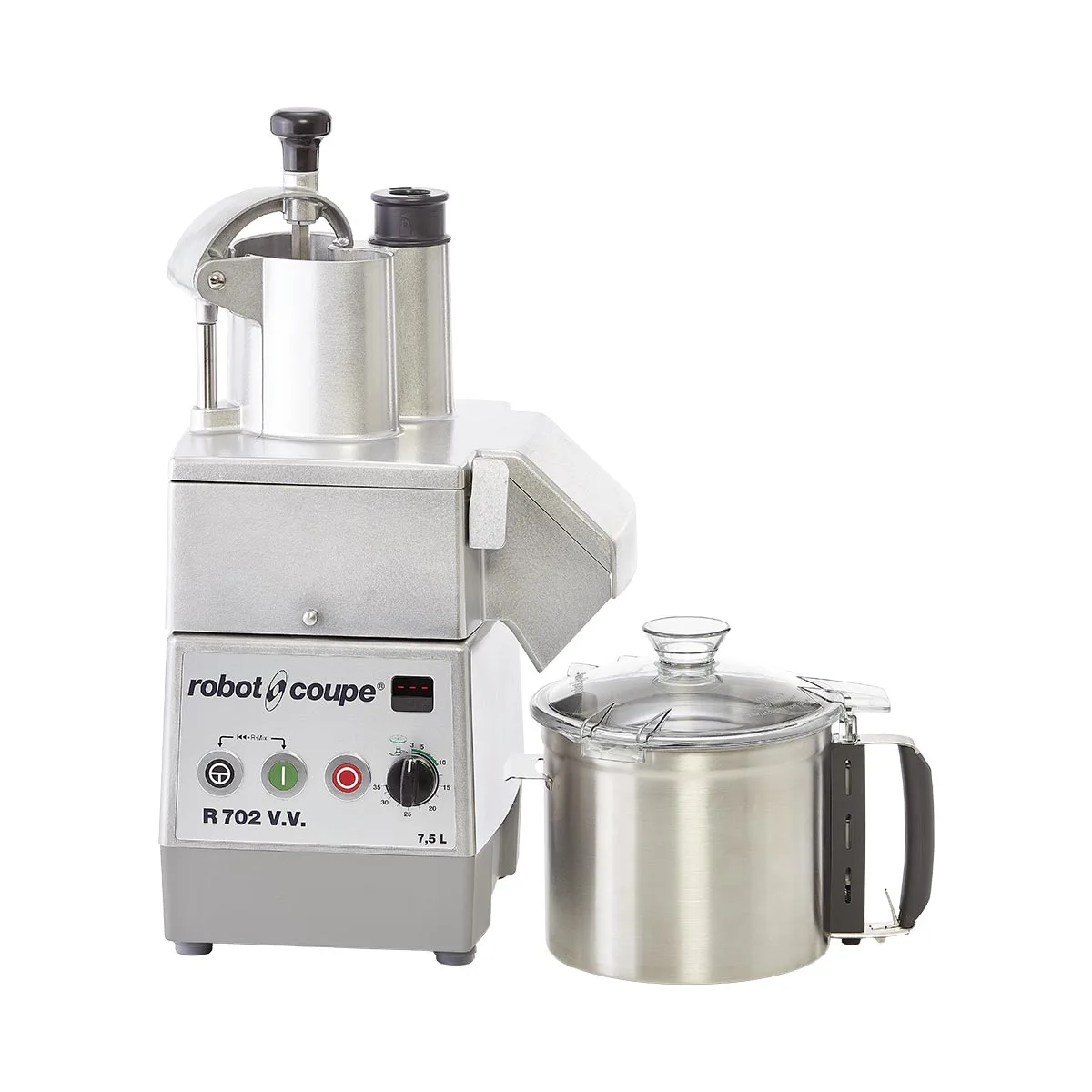 Robot Coupe R702VV Combination Food Processor, 7.5L Stainless Steel Bowl, 2 HP, Variable Speed, 300-3500 RPM