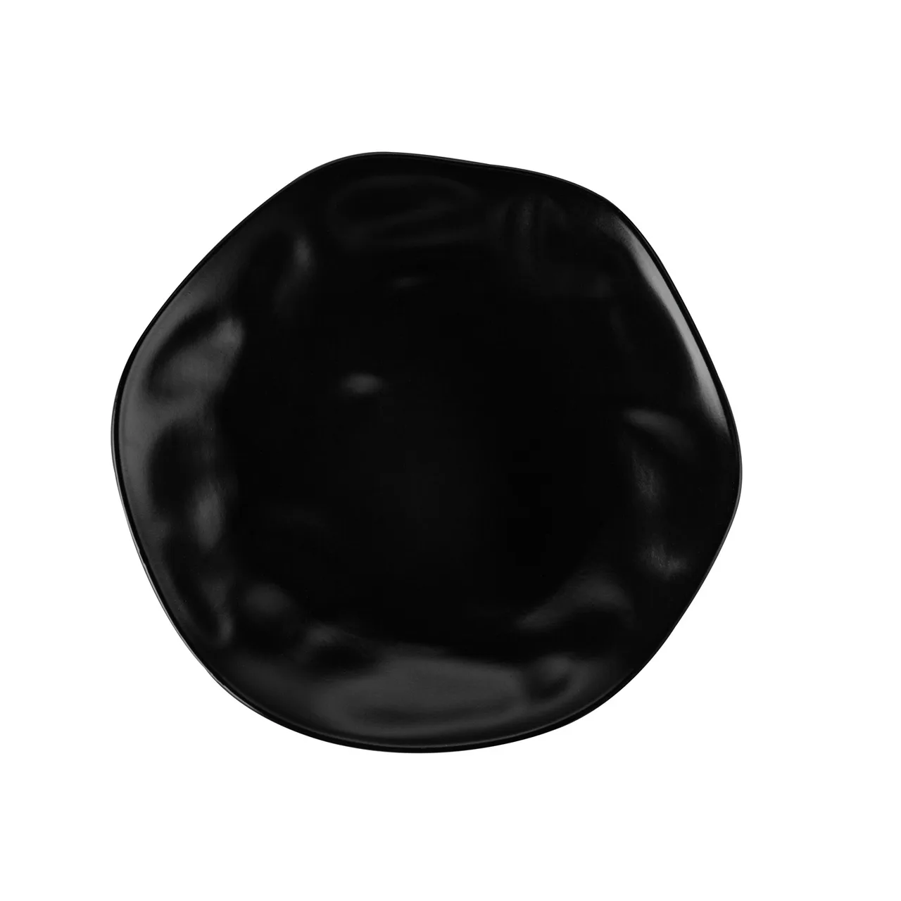 CACChina KCU-9-BLK Cancun Plate – 9-3/4" L x 9-22/25" W x 1-13/100" H, Porcelain, Black – 1 Dozen