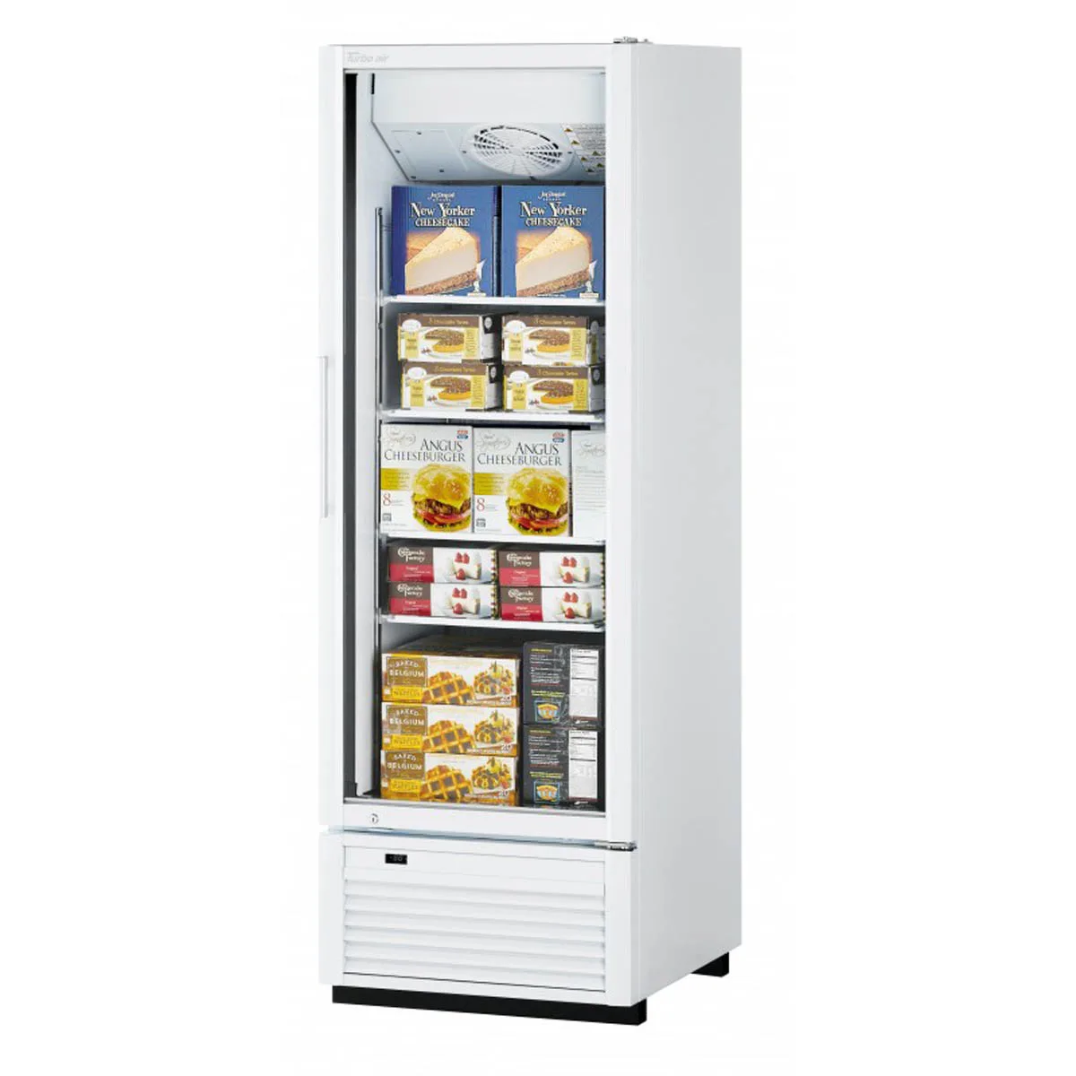 Turbo Air TGF-23SDH-N 27" 1 Glass Door Freezer Merchandiser, White or Black, 18 cu. ft.