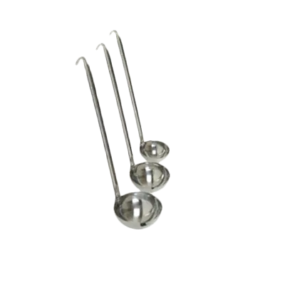 Thunder Group SLTL005 Ladle, 4 Oz. Capacity, Two-Piece Construction, Hooked Handle