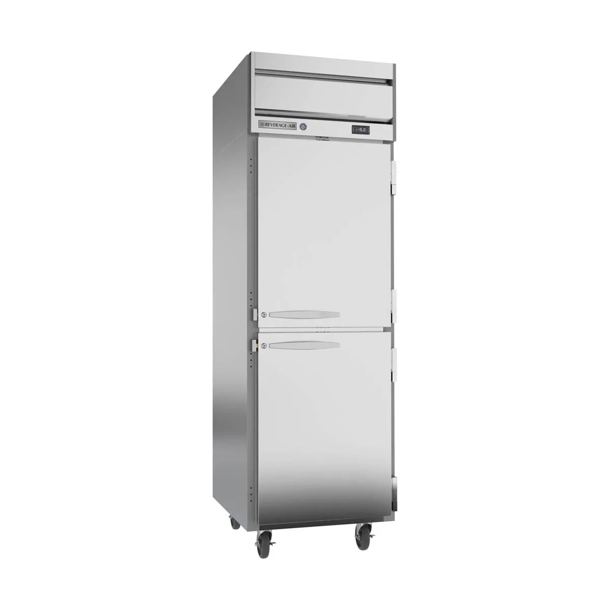 Beverage Air HFS1HC-1HS 26" 1-Section Reach-In Freezer, 2 Half Solid Doors, Top Mount, 21 cu. ft.