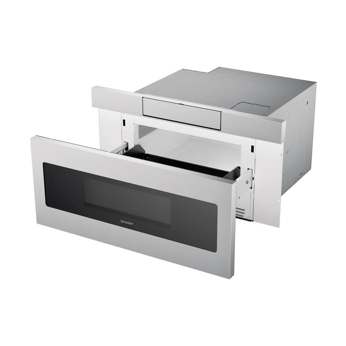Sharp SMD3070ASY 24" 950 Watt Microwave Drawer Oven, 1.2 Cu. Ft.,  Concealed Control Panel, S. Steel - Open box