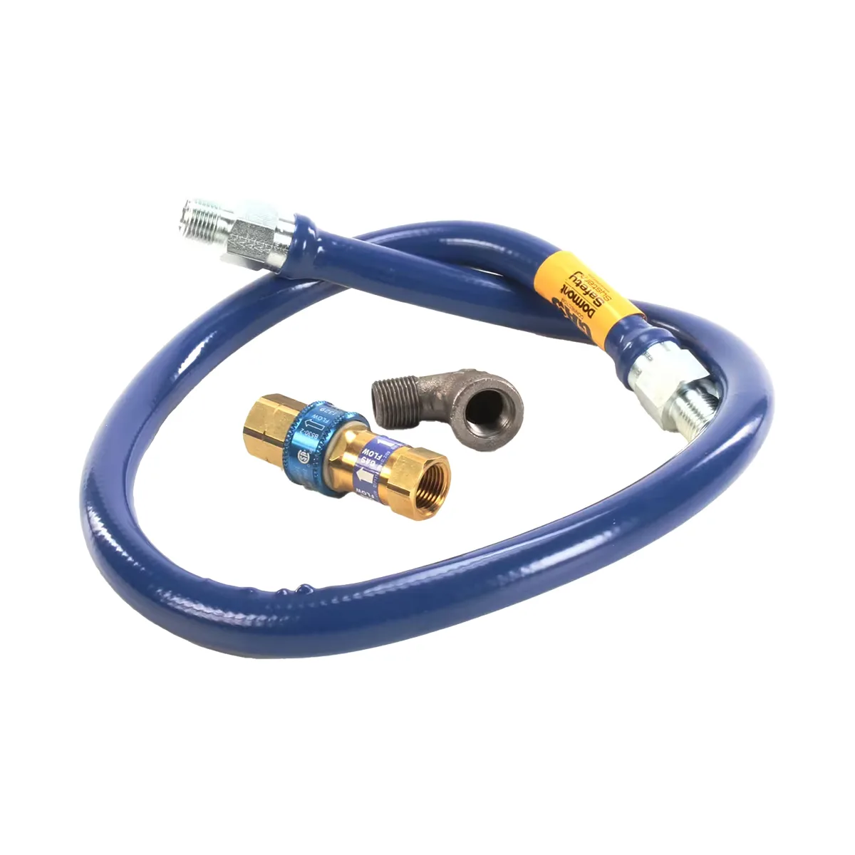 Dormont 1650BPQ48 SnapFast 48" Moveable Gas Connector Kit w/ Elbow, 1/2" Diameter