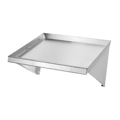 Klinger's Trading SW2142 42" Wall-Mounted Slanted Shelf, 19"D, 16 Gauge 304 Stainless Steel, NSF Certified