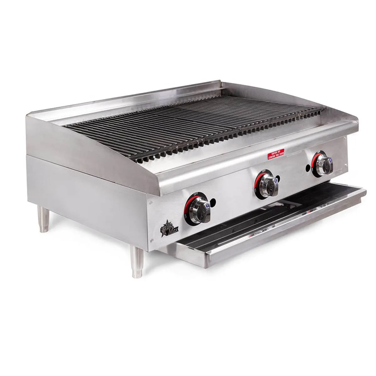Star 6136RCBF 36" Countertop Gas Radiant Charbroiler w/ (3) Burners, 105.000 BTU