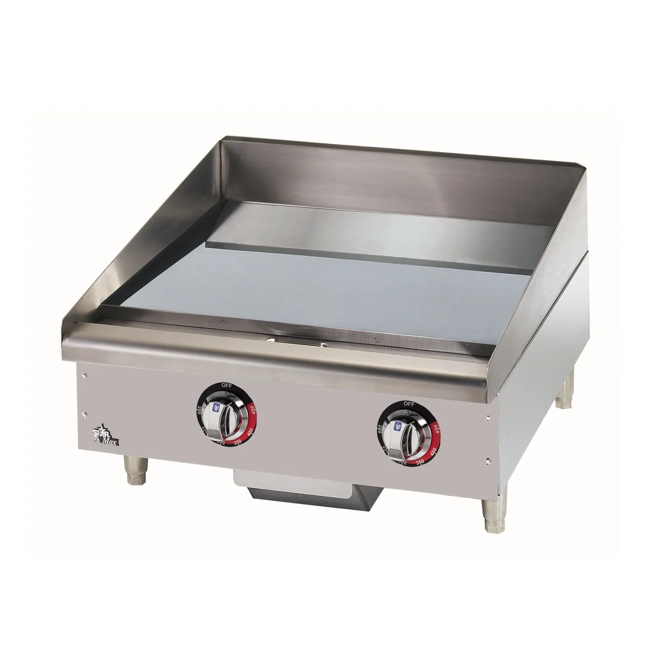 Star 524CHSF 24" Countertop Electric Griddle with 24" x 20.75" Surface, Chrome Plate, Thermostatic Controls