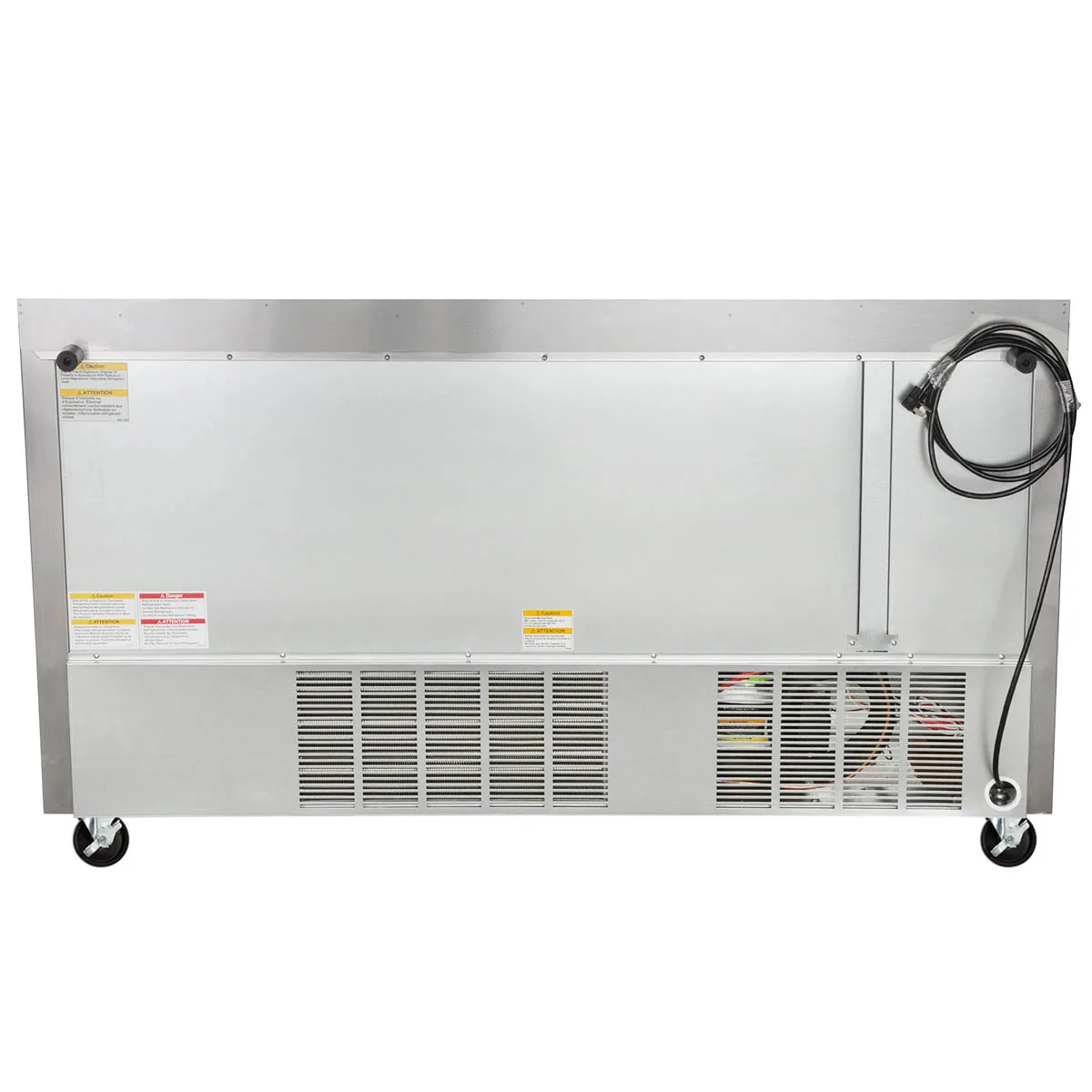 Beverage Air WTR60AHC-FLT 60" 2-Section Worktop Refrigerator w/ 2 Doors, 14.75 cu. ft.