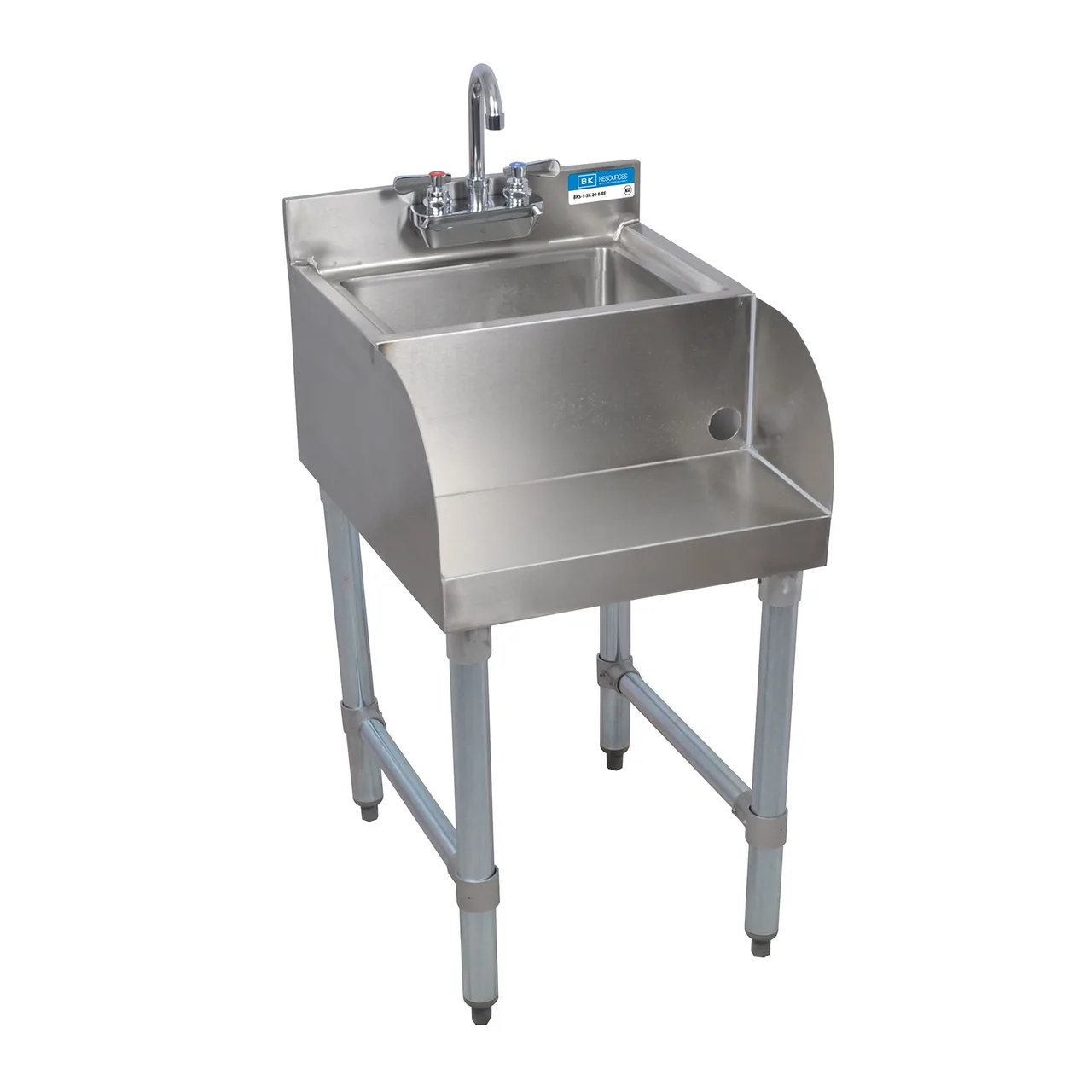 BK Resources UB4-21-1014HSS12-P-G 18" Underbar Blender Station, 1 Compartment without Drainboard