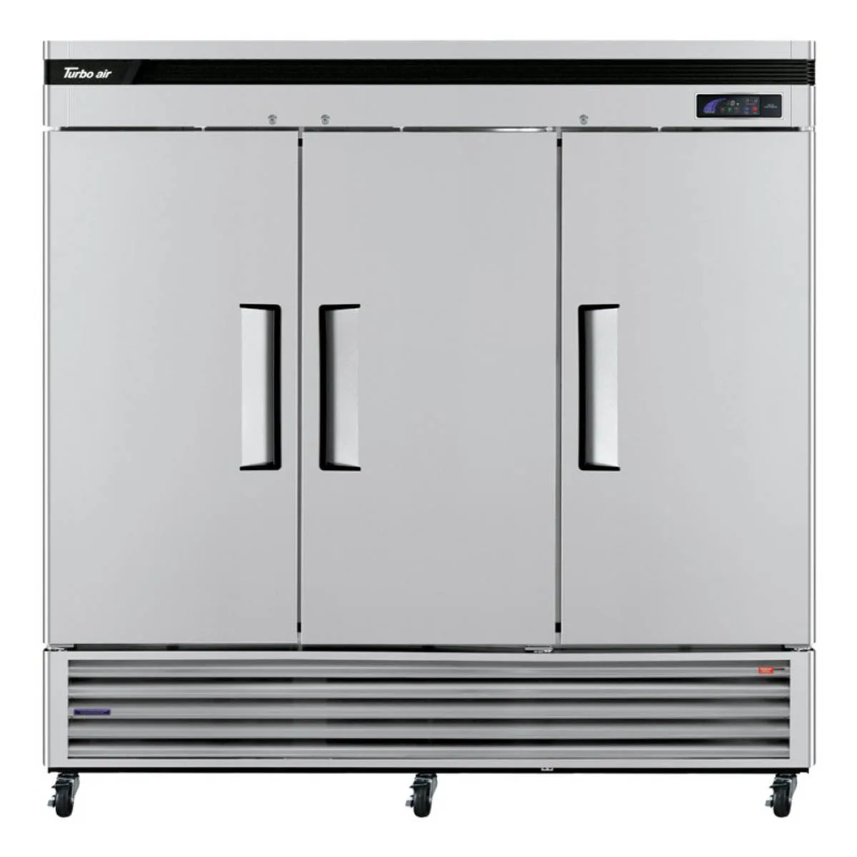 Turbo Air TSF-72SD-N 81.88" 3-Solid Door Reach-In Freezer, Bottom Mount, 63.8 cu. ft., Stainless Steel