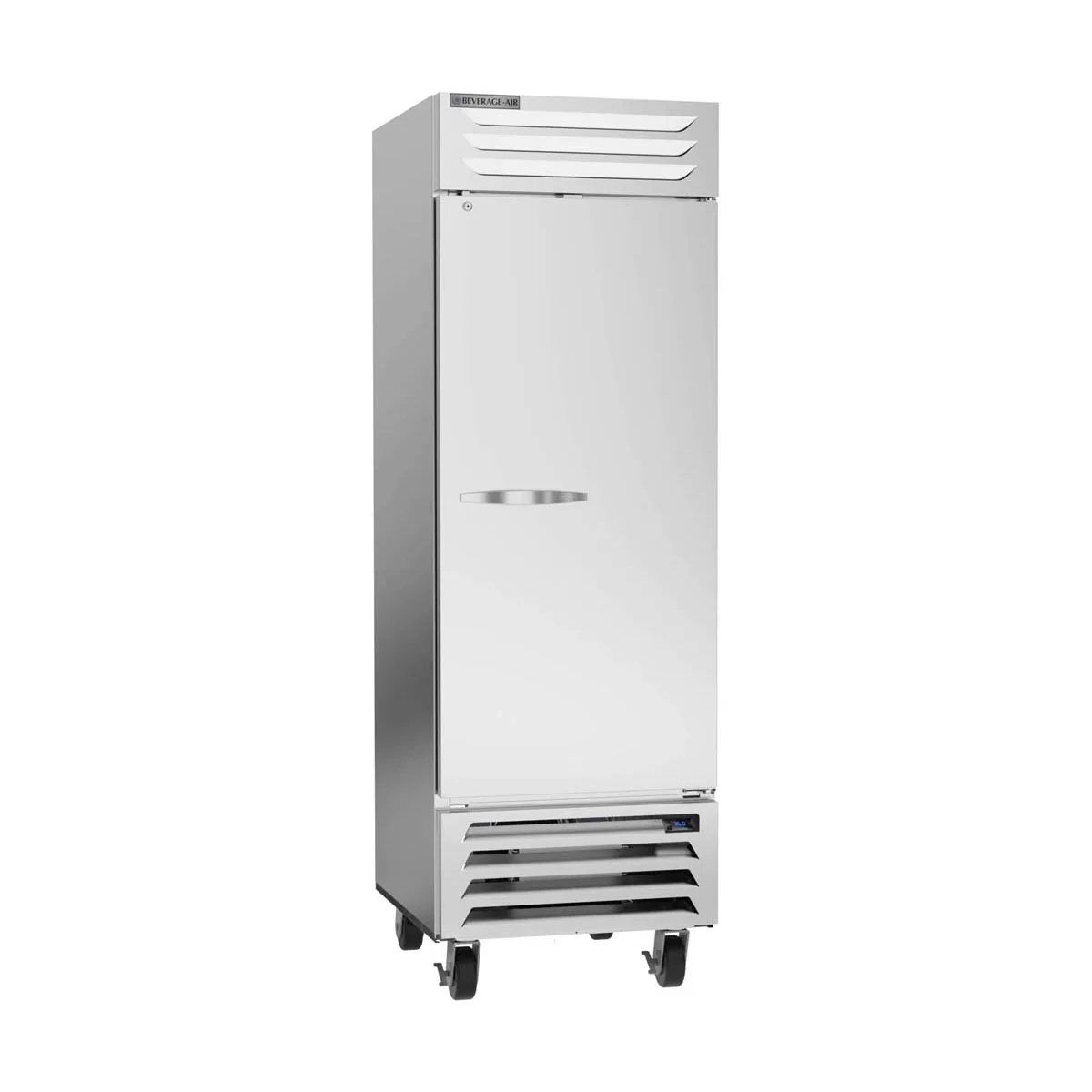 Beverage Air RB23HC-1S 27" 1-Section Reach-In Refrigerator w/ Solid Full Door, Bottom Mounted, Aluminum Interior, 23 cu. ft.