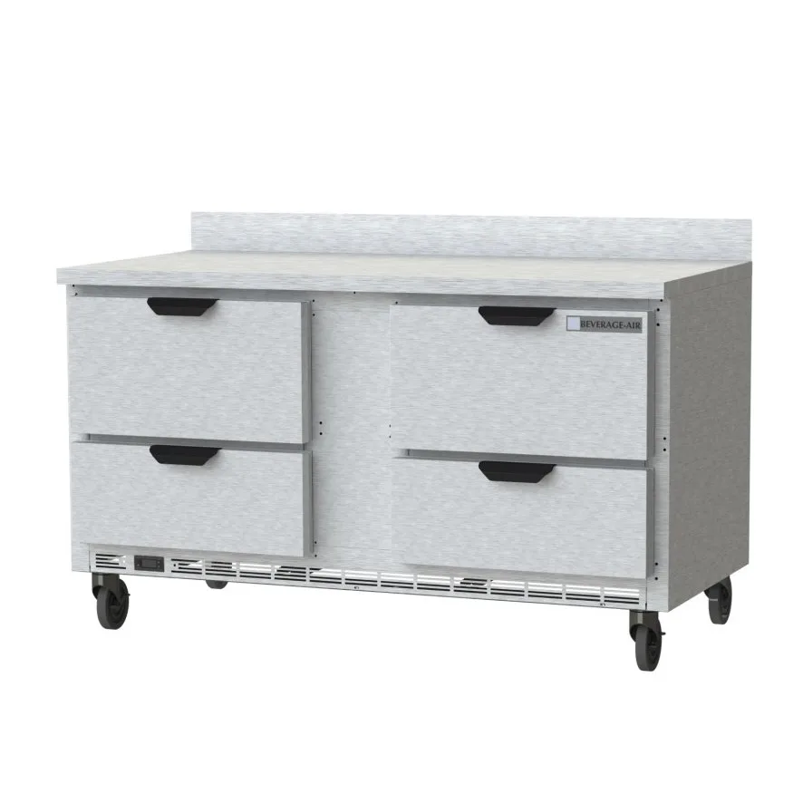 Beverage Air WTFD60AHC-4 60" 2-Section Worktop Freezer w/ 4 Drawers, 14.4 cu. ft.