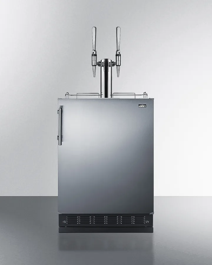 Summit SBC7BRSNCF2 Nitro Coffee Kegerator, 24" Wide, Height Adjustable, Freestanding - 115V
