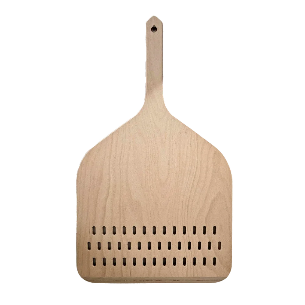 Omcan USA 81226 ARIA Pizza Peel – 24" Length, 14.17" x 0.3" Beech Plywood Handle, Wood Blade