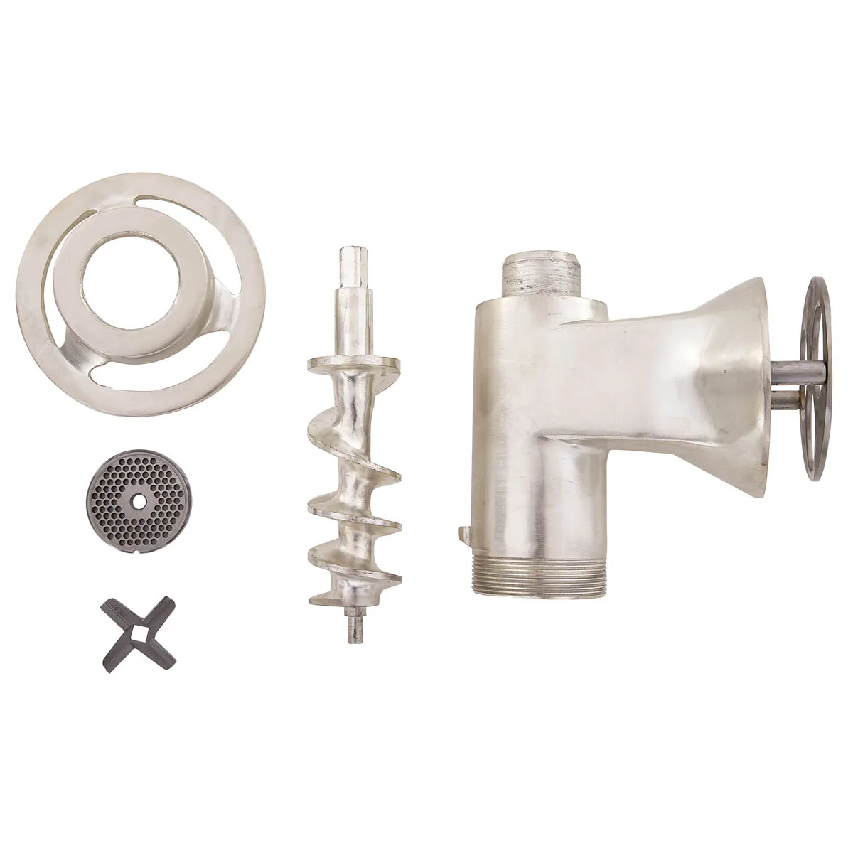 Pro-Cut KG-22-W Stainless Steel Bench Electric Meat Grinder, #22 Hub, 1 HP, 110V
