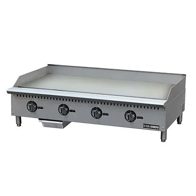 Black Diamond BDCTG-48T 48" Countertop Gas Griddle with Thermostatic Controls, 1" Steel Plate, 120.000 BTU
