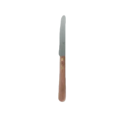 Thunder Group SLSK016 Steak Knife, 4", Round Tip, Serrated Wood Handle - Dozen