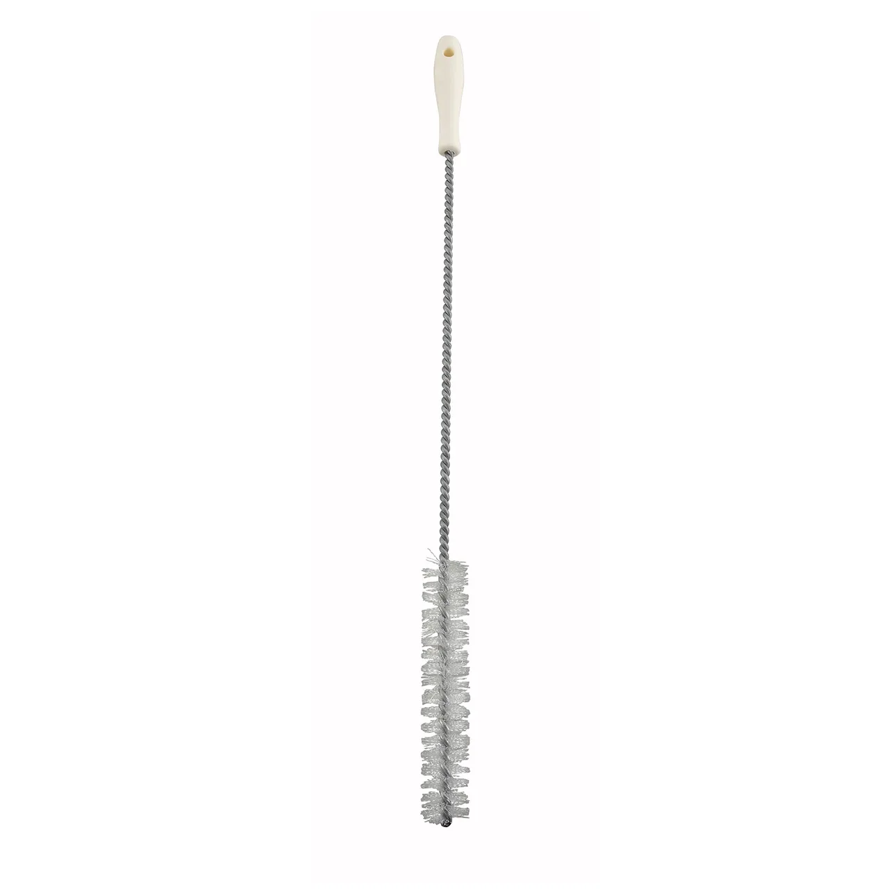 Winco BR-28 White 28 1/4" Kettle Valve Cleaning Brush