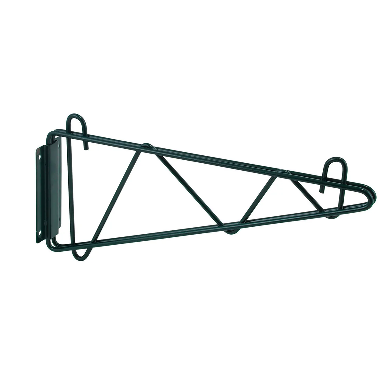 Winco VEXB-18 Wire Shelf Wall Mount Brackets, 18" Deep, Epoxy Coated Green Finish - 1 Pair