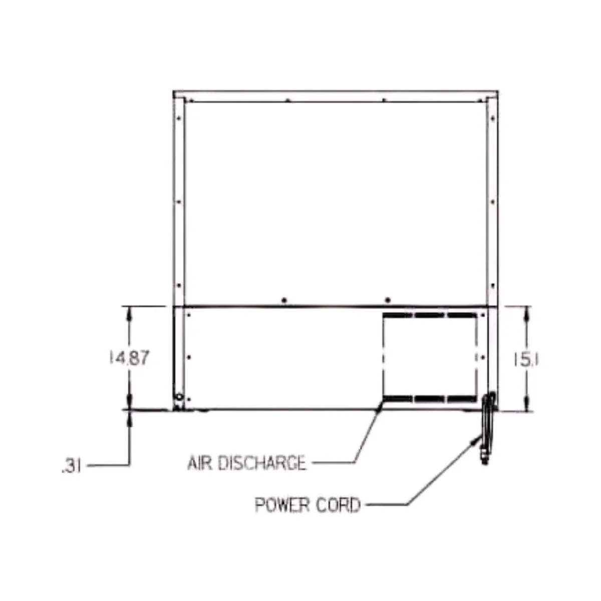Federal Industries ELPRSS4 46" Low Profile Self-Serve Refrigerated Merchandiser, Horizontal Case