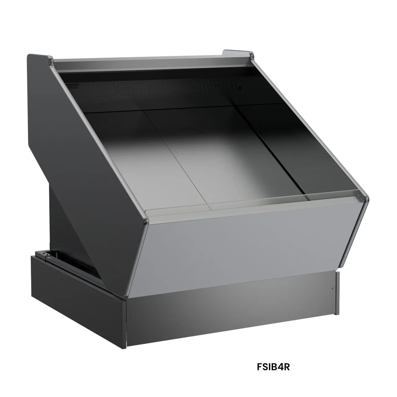 Structural Concepts FSIB8R 98" Self-Service Open Air Produce Case, Laminate Exterior, Full End Panels