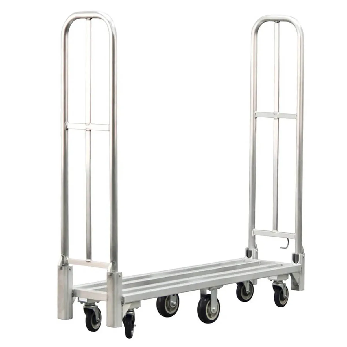 New Age 96856 Folding Utility Platform Cart, 64.75Wx16Dx64H, 1500 lbs, Aluminum Frame, Dual Handle