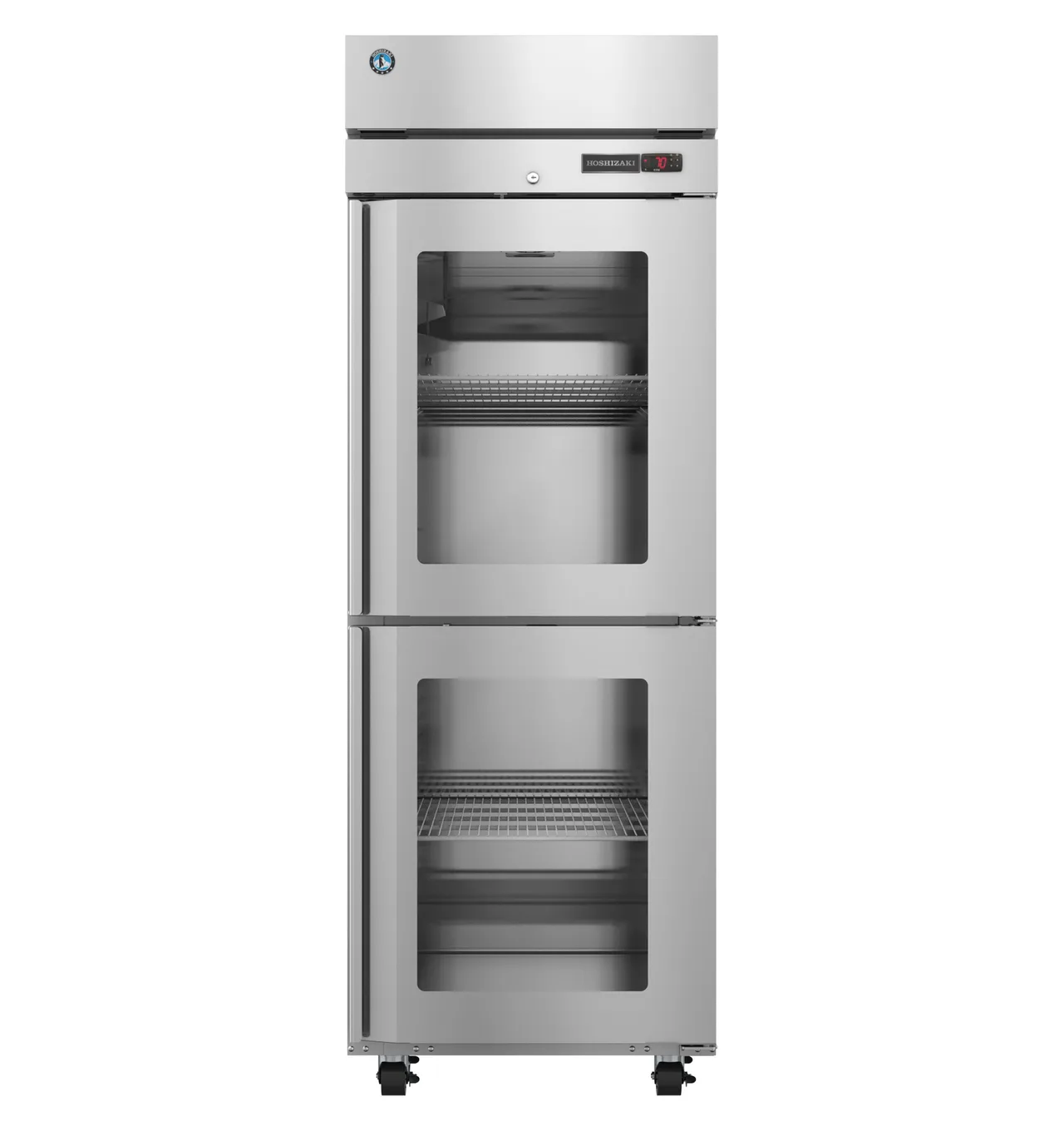 Hoshizaki HC1A-HGE 1-Section Glass Door Heated Holding Cabinet, 27.5"W x 33.5"D x 79.5"H, Stainless Steel, ENERGY STAR