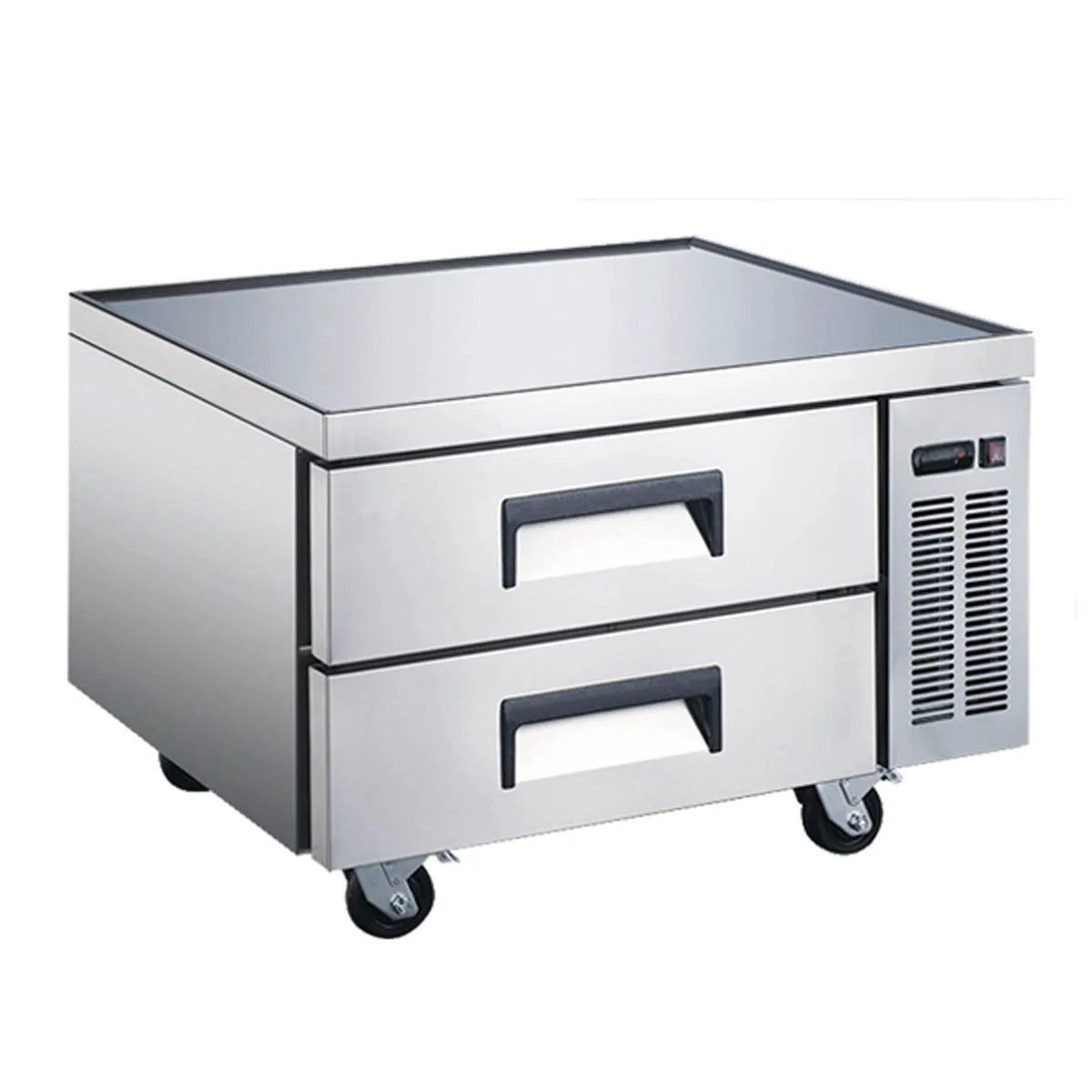 Omcan USA 50070 36" 2 Drawers Refrigerated Chef Base, Side Mounted