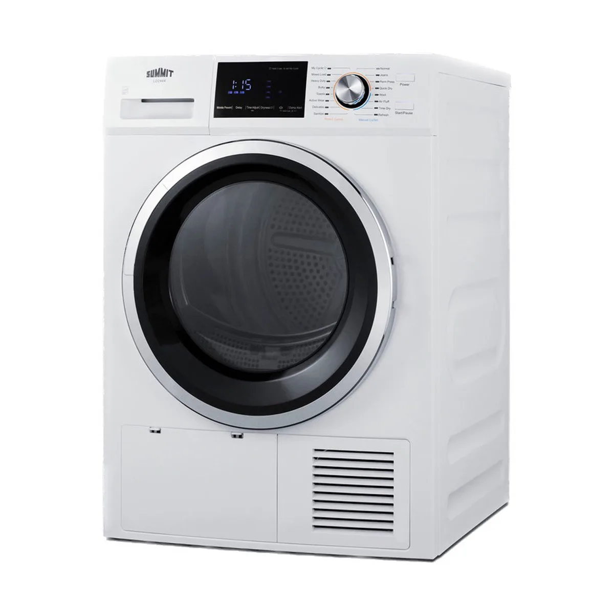 Summit LD2444 Front-Loading Heat Pump Dryer, 24" Wide Slim-Fitting Design