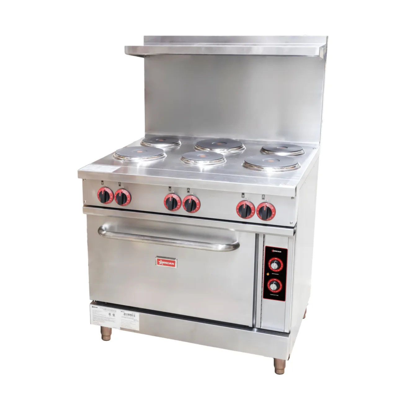 Omcan USA 49103 (Ce-Cn-0036-Et) Commercial Range, Electric, 36"W