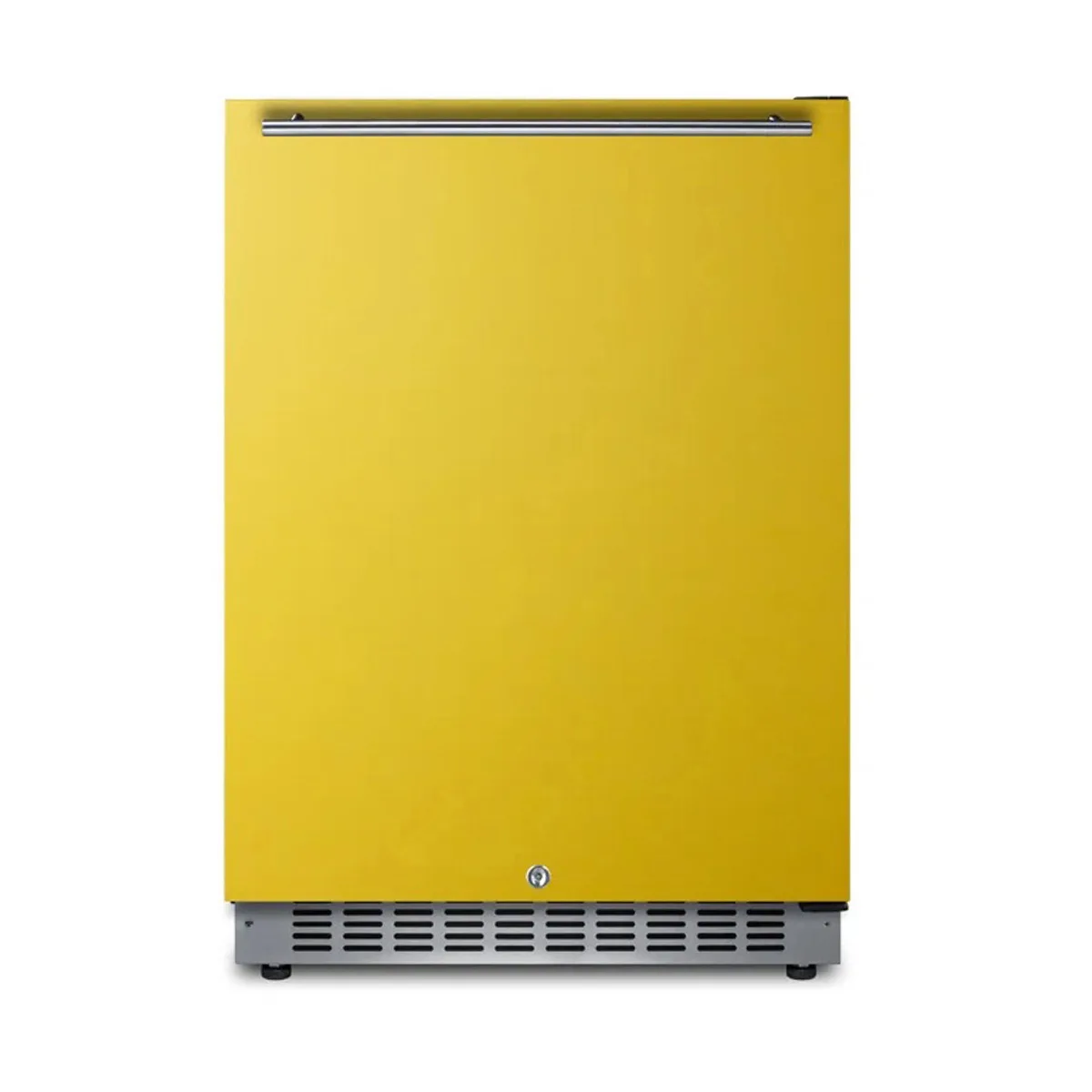 Summit AL54Y 23" Built-in or Freestanding Undercounter Freezer w/ Saffron Gold Door, 4.8 cu. ft., Glass Shelves