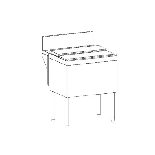 Perlick TSD18IC Underbar Ice Bin/Cocktail Unit with 35 lbs. Ice Capacity