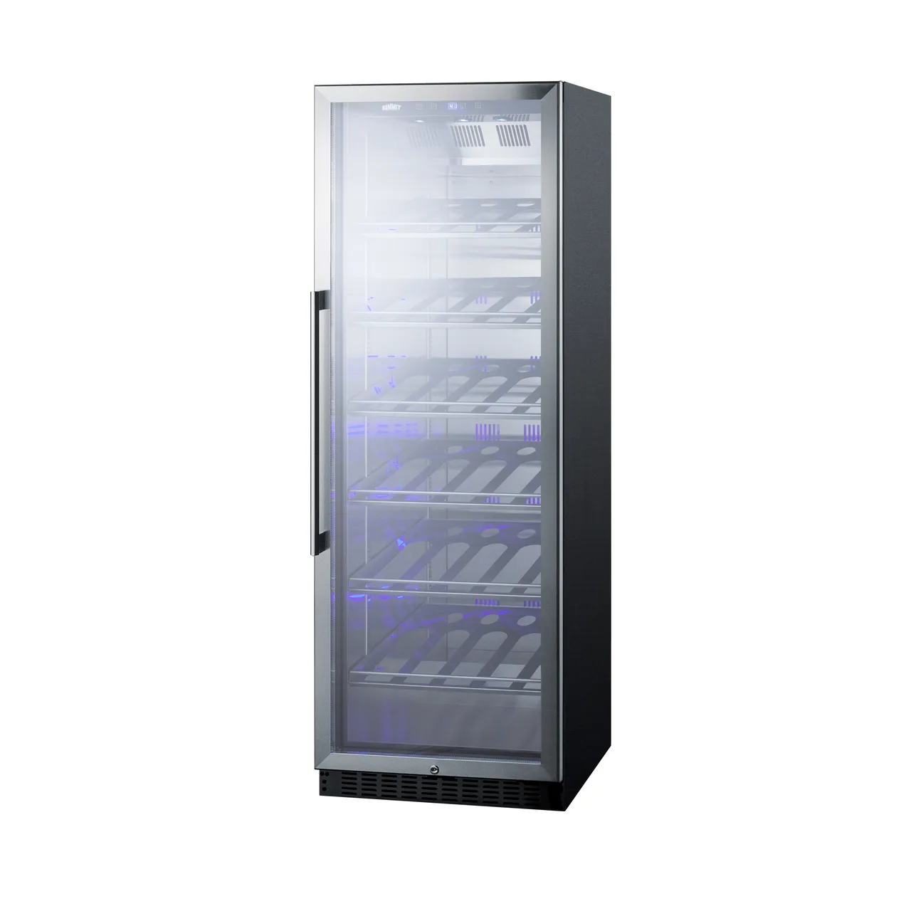 Summit SCR1401CH 24" Glass Door Wine Refrigerator, Single Temperature, 35 Bottles