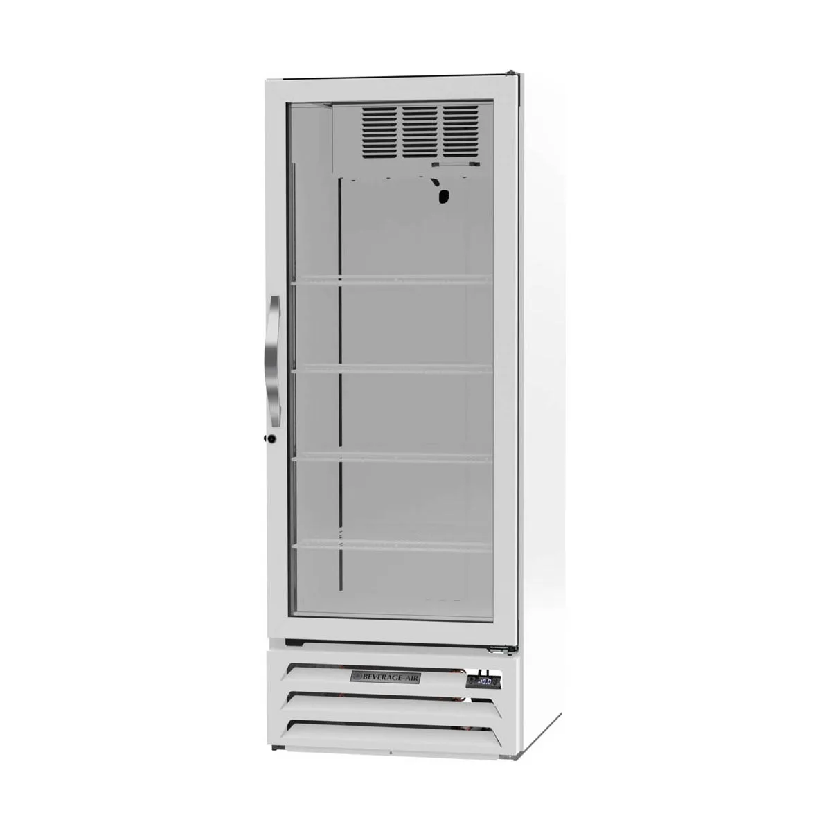 Beverage Air MMF12HC-1-W 24" 1 Glass Door Merchandiser Freezer in White, 11.9 cu. ft.
