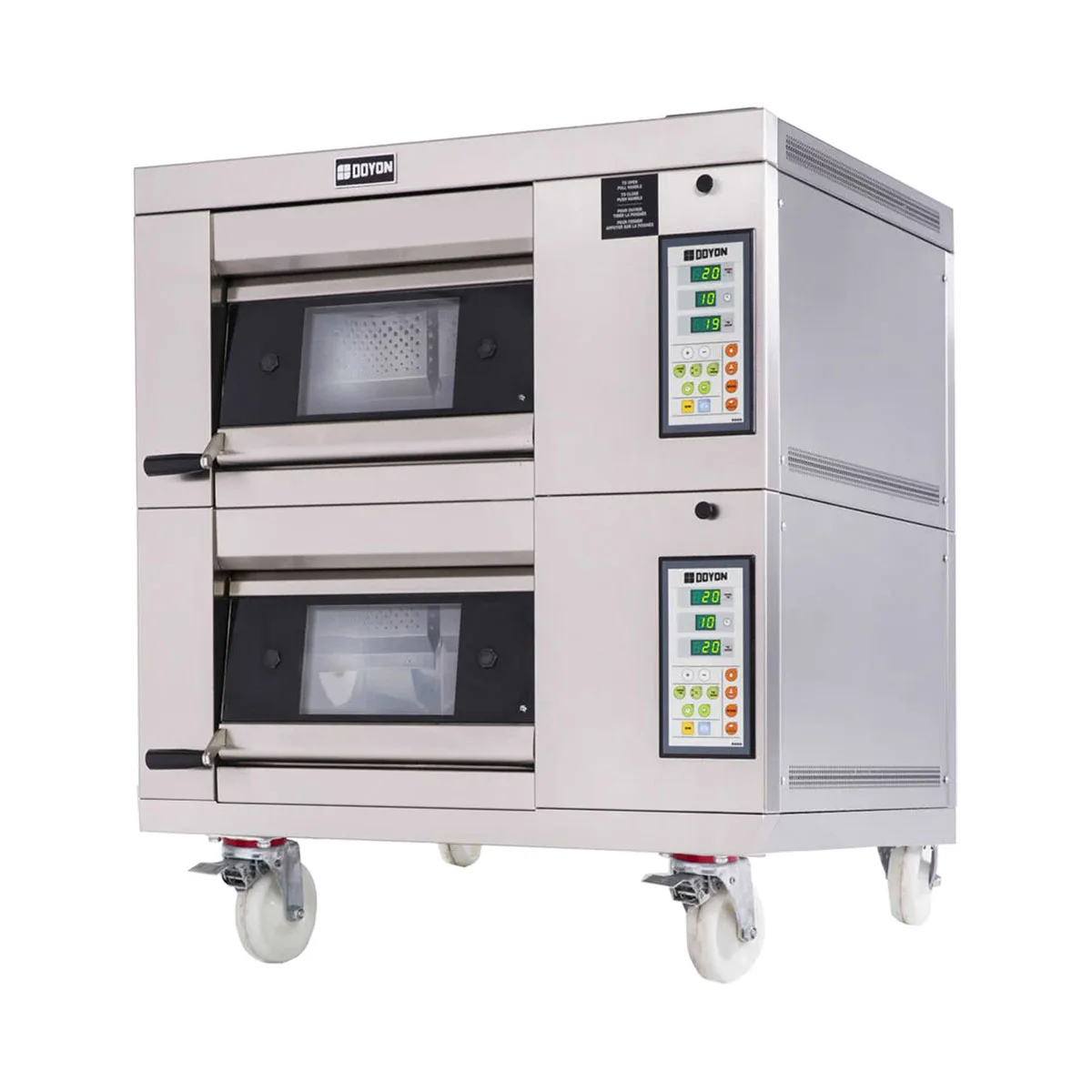 Doyon 1T2 35" Electric Artisan Stone Double-Deck Oven w/ Stone Heart Deck, 2-Pan Capacity