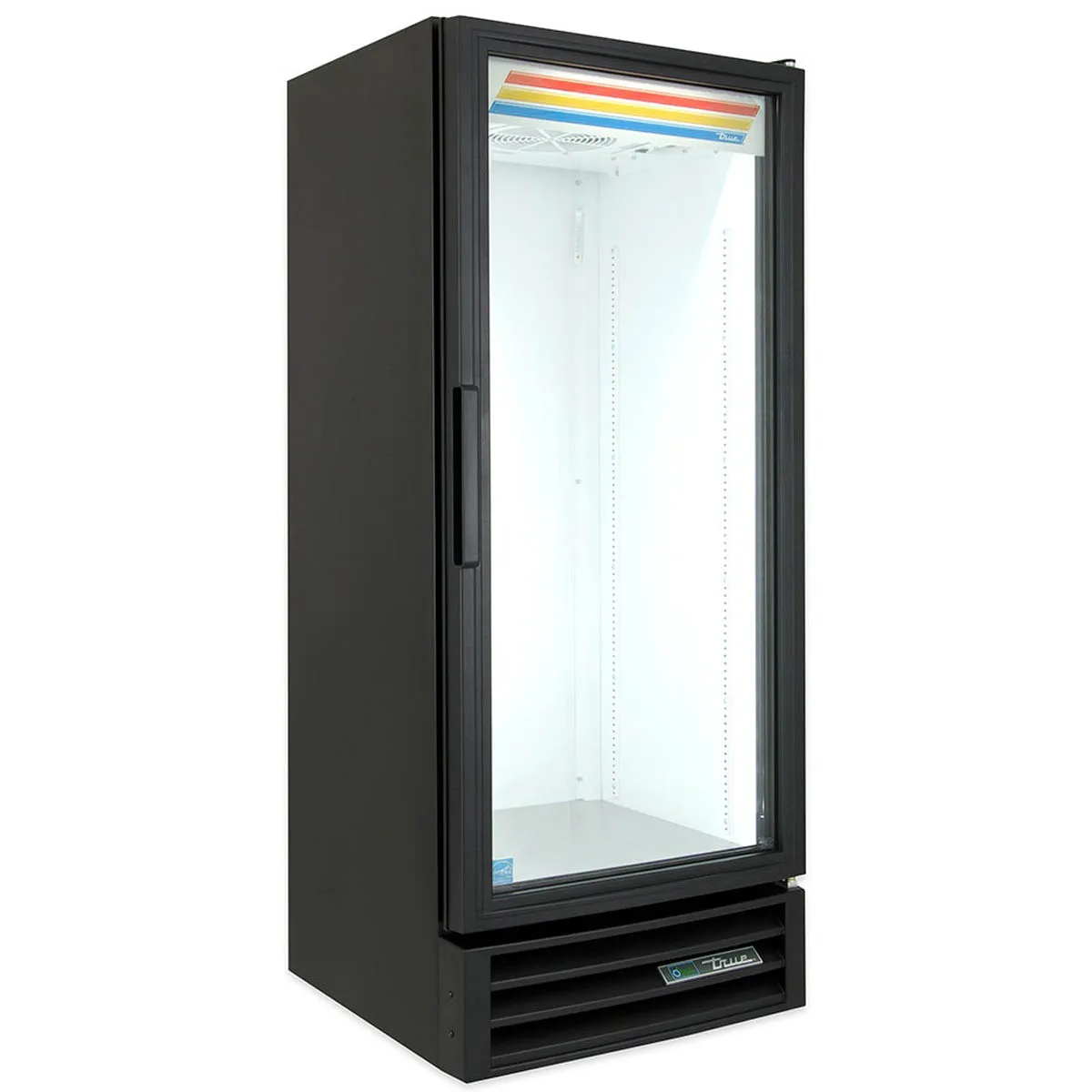 True GDM-12-HC~TSL01 24" 1-Section Glass Door Refrigerated Merchandiser in Black, 12 Cu. Ft.