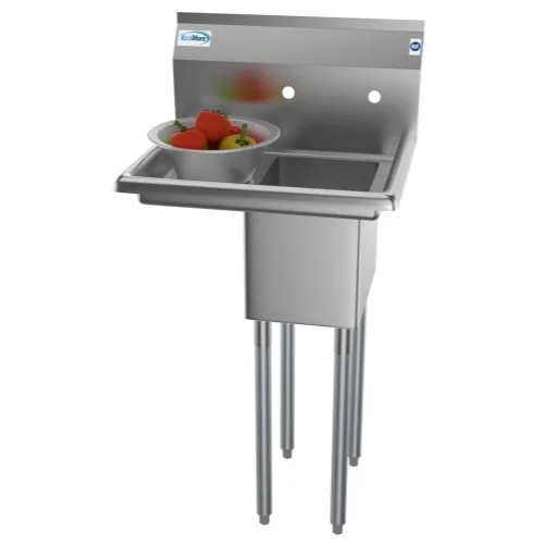 Koolmore SA101410-10L3 One Compartment Sink, 23"W X 20"D X 44-1/2"H