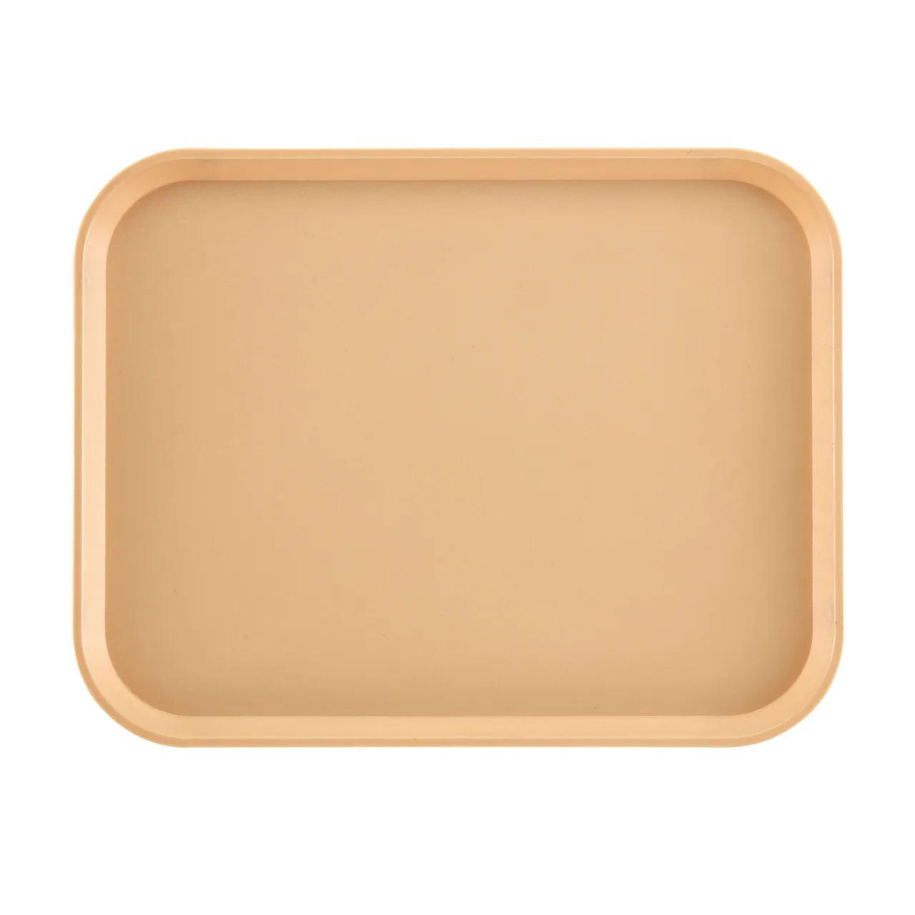 Cambro 1418CW133 Camwear Rectangular Tray, 13" x 17" Beige Plastic, NSF, Dishwasher Safe Made in USA
