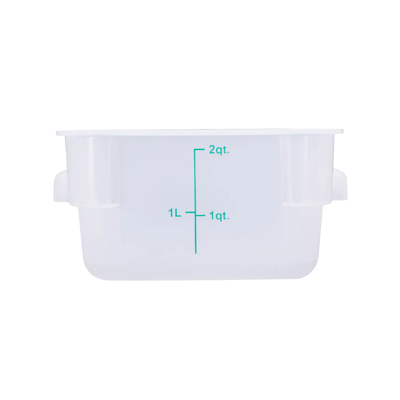 CAC China FS2P-SQ2T 22-qt Square Stackable Storage Container, Polypropylene, Translucent, BPA‑Free