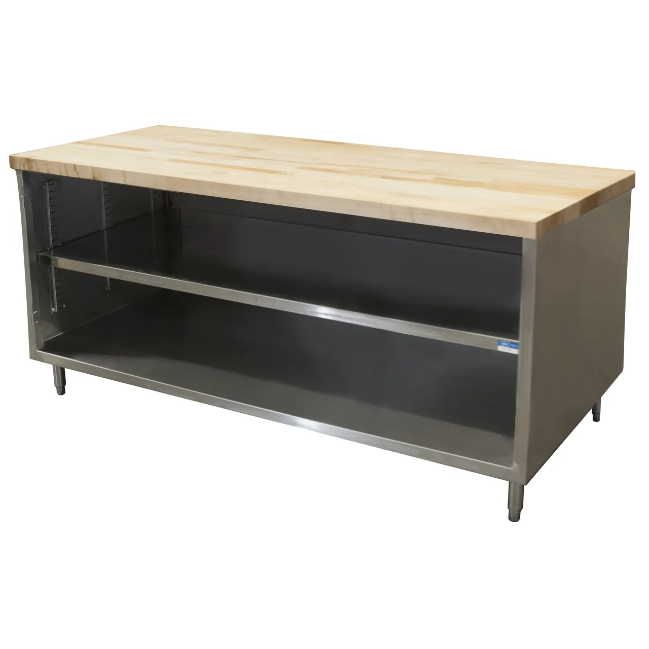BK Resources CMT-3072 Chef Table, Cabinet Base with Open Front