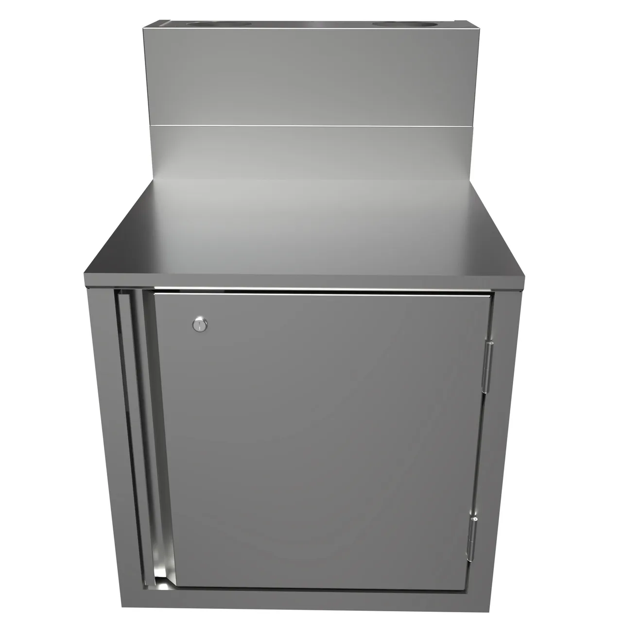 BK Resources UBC-DW-21-F24HL Top Shelf Underbar Cabinet, Flat Top, 24"X21"