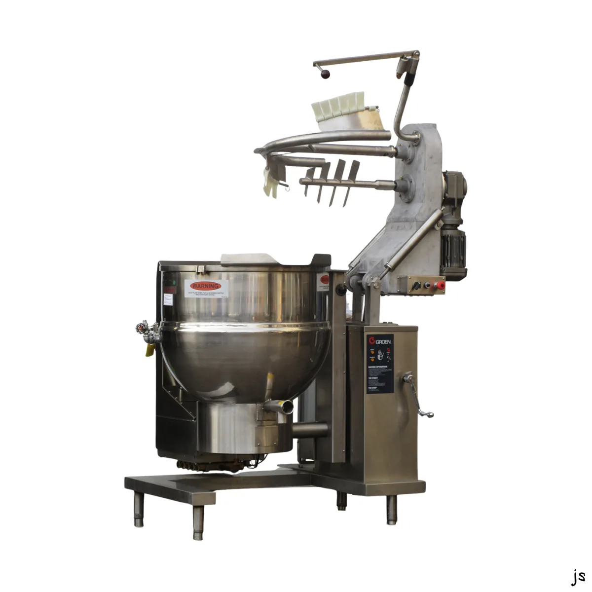 Groen DHT-60A,INA/2 60 Gallon Floor Tilting 2/3 Steam Jacketed Gas Kettle Mixer, 150.000 BTU