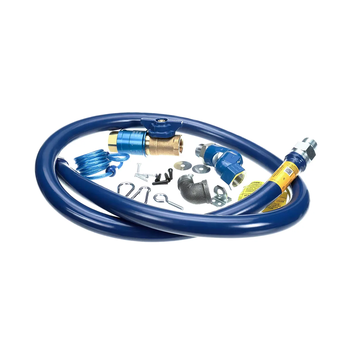 Dormont 1675KITCFS72 Deluxe Safety Quik 72" Gas Connector Kit, Swivel MAX, Elbow, Restraining Cable