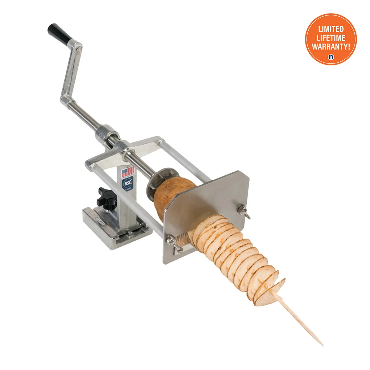 Nemco 55050AN-WCT Spiral Fry™ Wavy Chip Twister Cutter, Countertop, Aluminum/Stainless Steel, Straight Blade