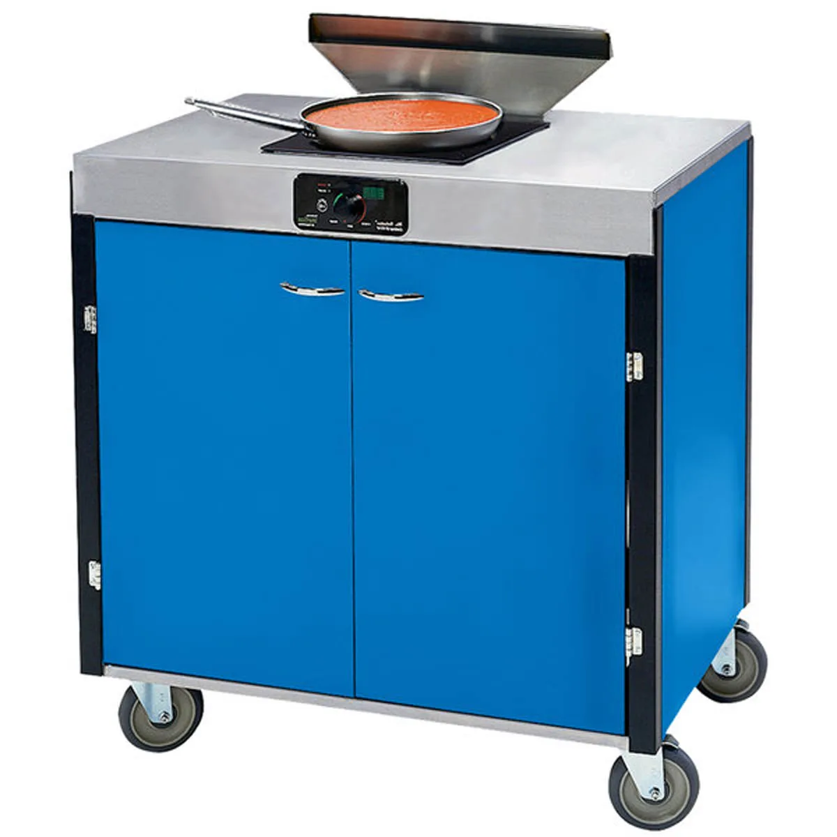 Lakeside 2065 Creation Express Station Mobile Cooking Cart w/ 1 Induction Burner, Filtration System