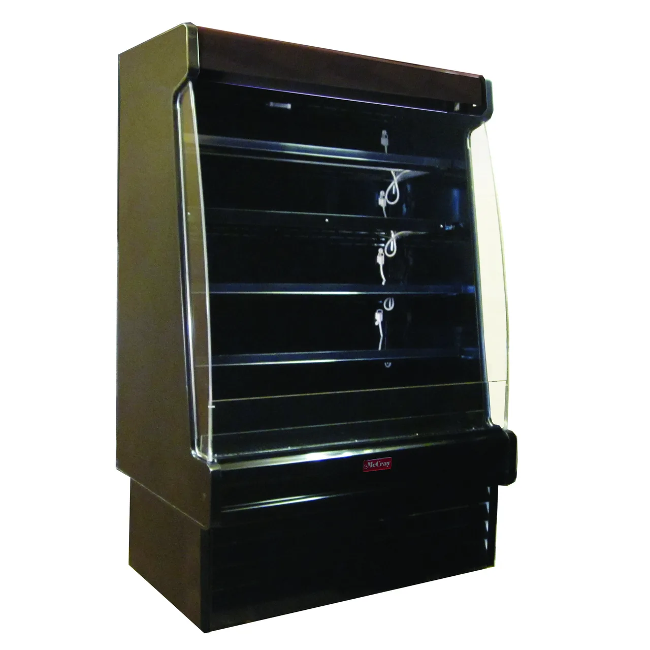 Howard-McCray SC-OD35E-4S-B-SL 51" Multi-Purpose Open Merchandiser in Black, Self- Contained