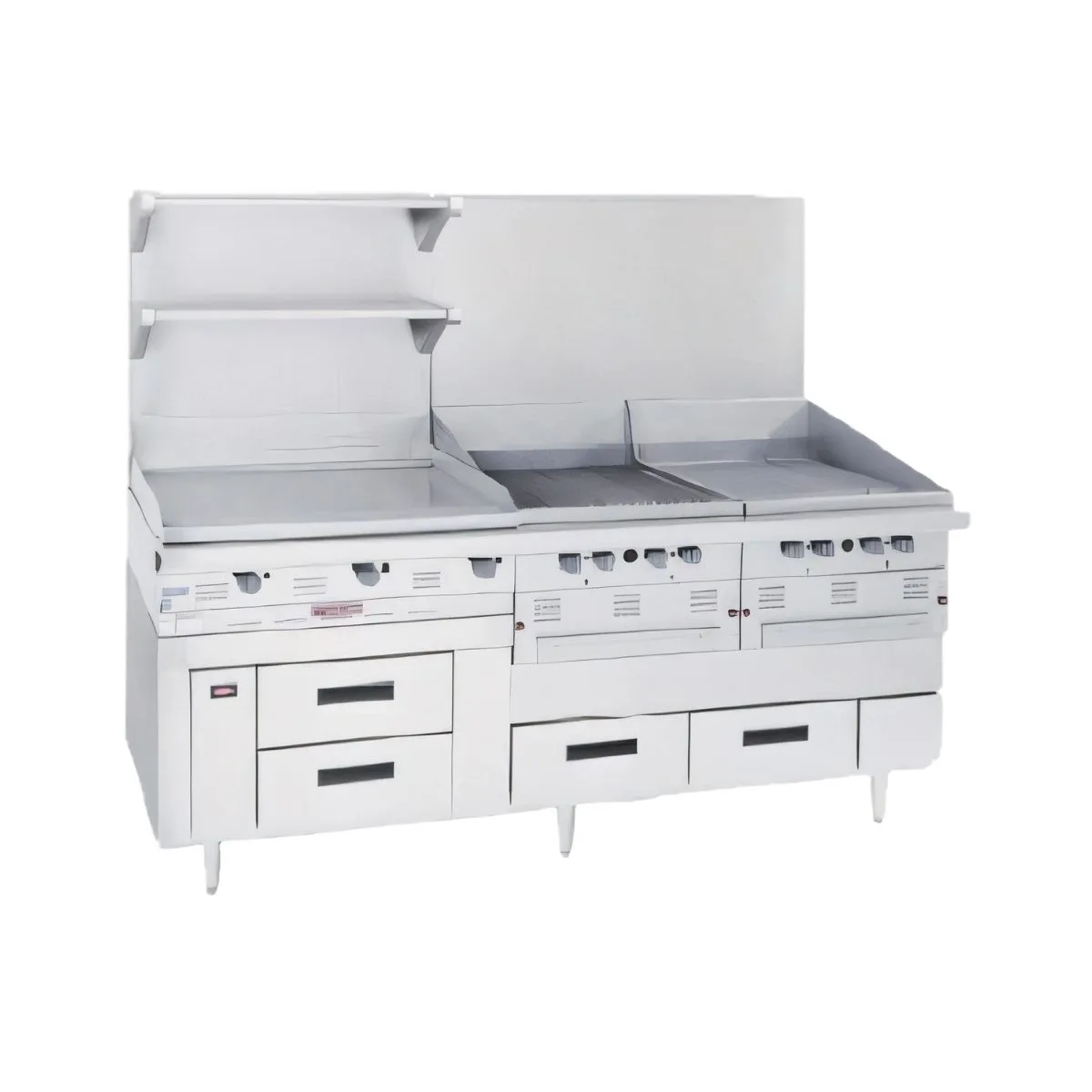 Garland US Range GN17C114 114" 6 Drawers Arctic Fire Refrigerated Chef Base