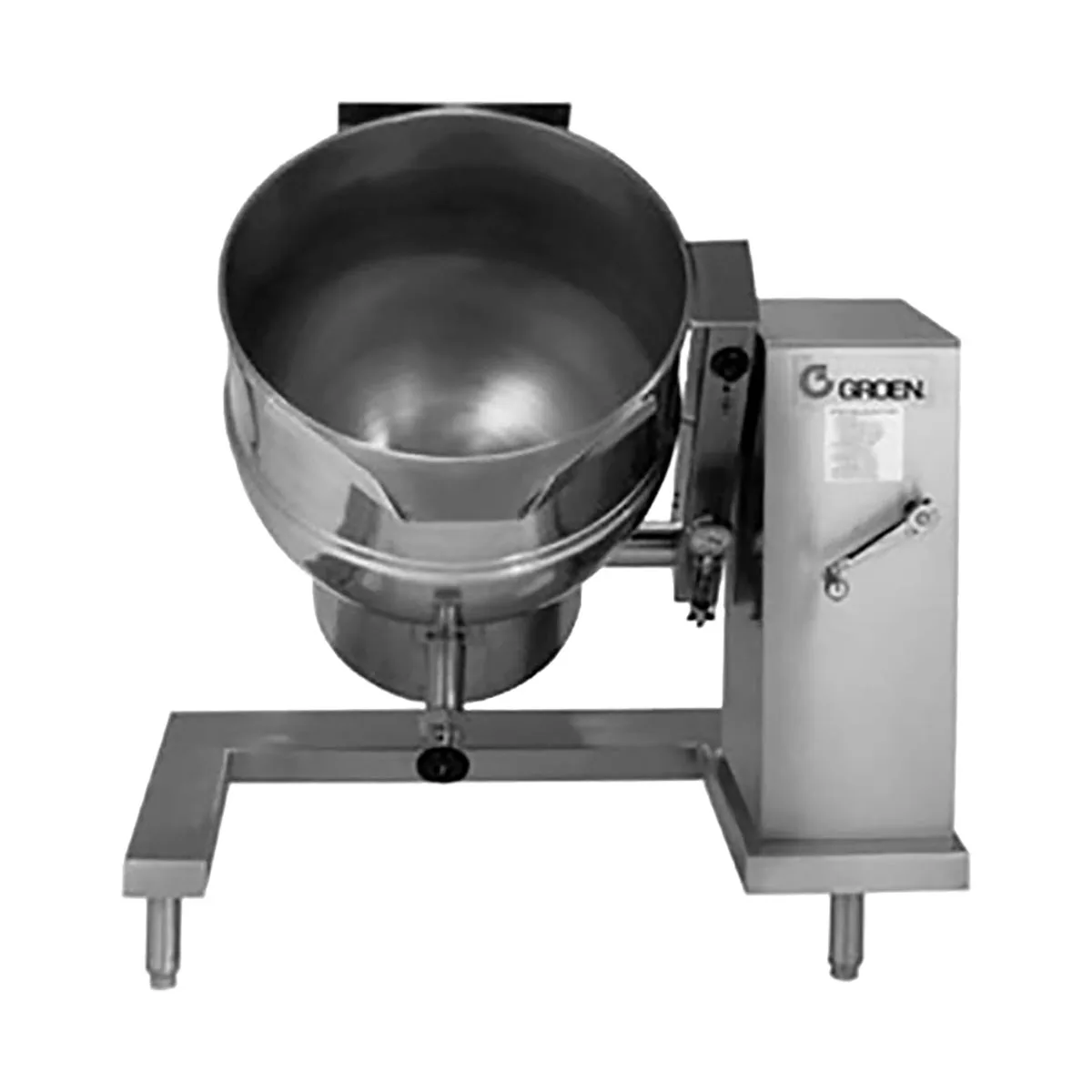 Groen DHT-40A,INA/2 40 Gallon Floor Tilting 2/3 Steam Jacketed Gas Kettle Mixer, 100.000 BTU