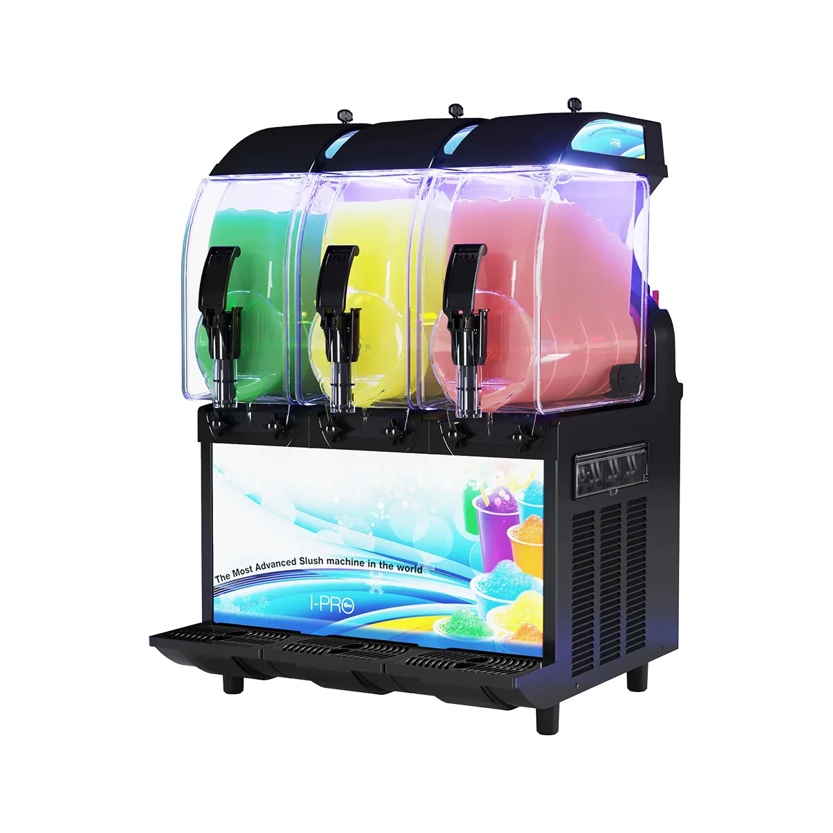Crathco® I-PRO 3E W/ LIGHT + UV Frozen Granita Dispenser w/2.9 gal & nUV LED - 115V - Triple